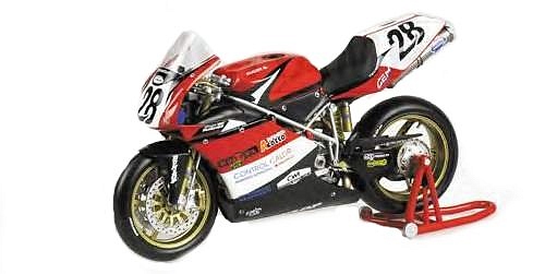 Bikes 1:12 Scale Ducati 998RS WSB 2003 Team Pedercini - Serafino Foti