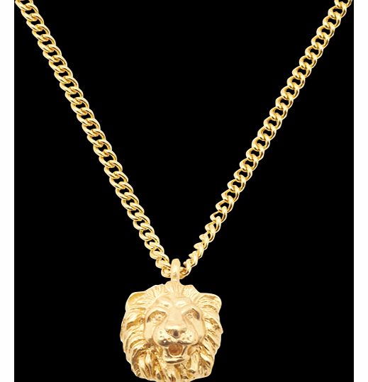 Gold Plated Lion Pendant