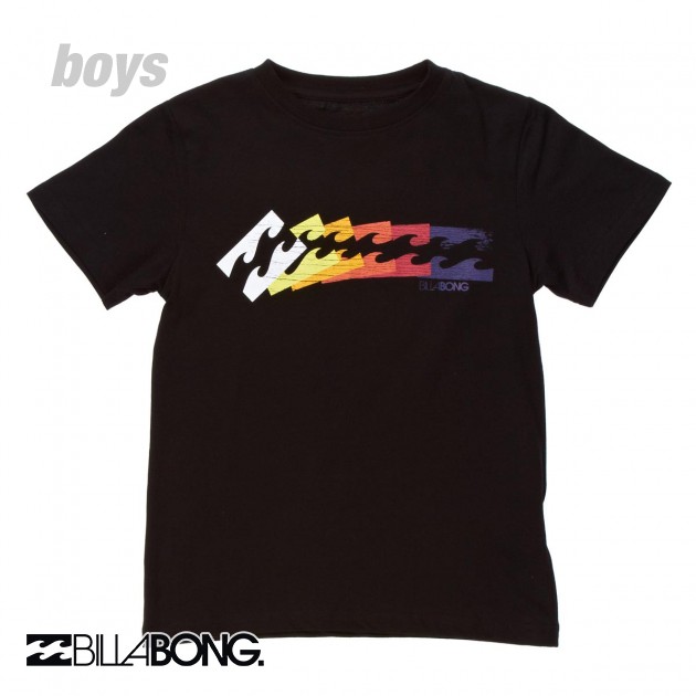 Boys Billabong Down The Line T-Shirt - Black