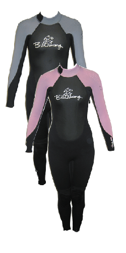 Ladies Foil 3mm Flatlock Steamer wetsuit