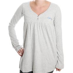 billabong Ladies Smash L/S Tee - Heather Grey