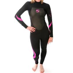 Ladies Synergy 3/2 Full Wetsuit - Blk/Pi