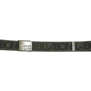 Billabong Mens Billabong Logo Web Belt. Dark Olive