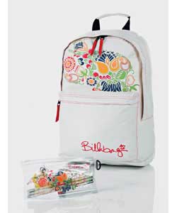Billabong Paisley Backpack and Pencil Case Set