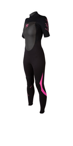 billabong Synergy 3mm Ladies SS Steamer Wetsuit 09