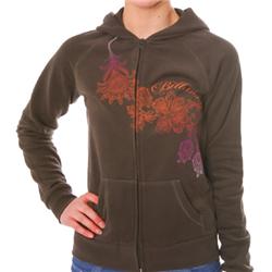 Womens Lemon Drop Zip Hoody - TurkCoffee