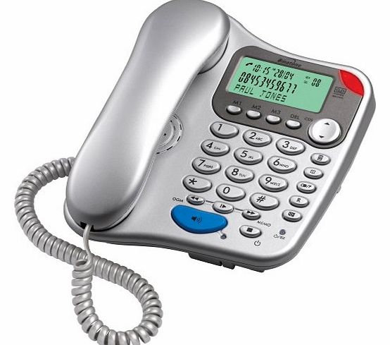 Binatone Lyris 710 Corded Phone with Answer Machine - Silver