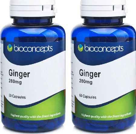 Bioconcepts, 2102[^]0078522 Ginger 280mg - 120 Capsules
