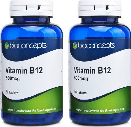 Bioconcepts, 2102[^]0078523 Vitamin B12 500mcg - 120 Tablets
