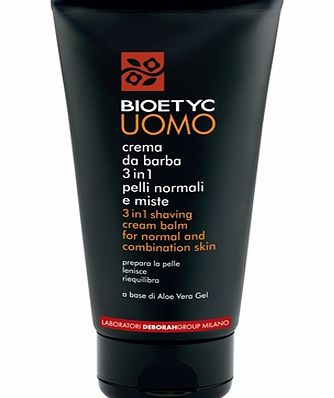 Bioetyc Uomo 3 In 1 Shaving Cream Normal Skin And