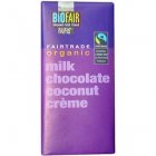 Biofair Milk Choc Coconut Creme Filling 100g