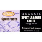 Case of 12 Biona Spelt Organic Lasagne Sheets 250g