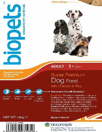 Biopets Super Premium Dog Food with Chicken and
