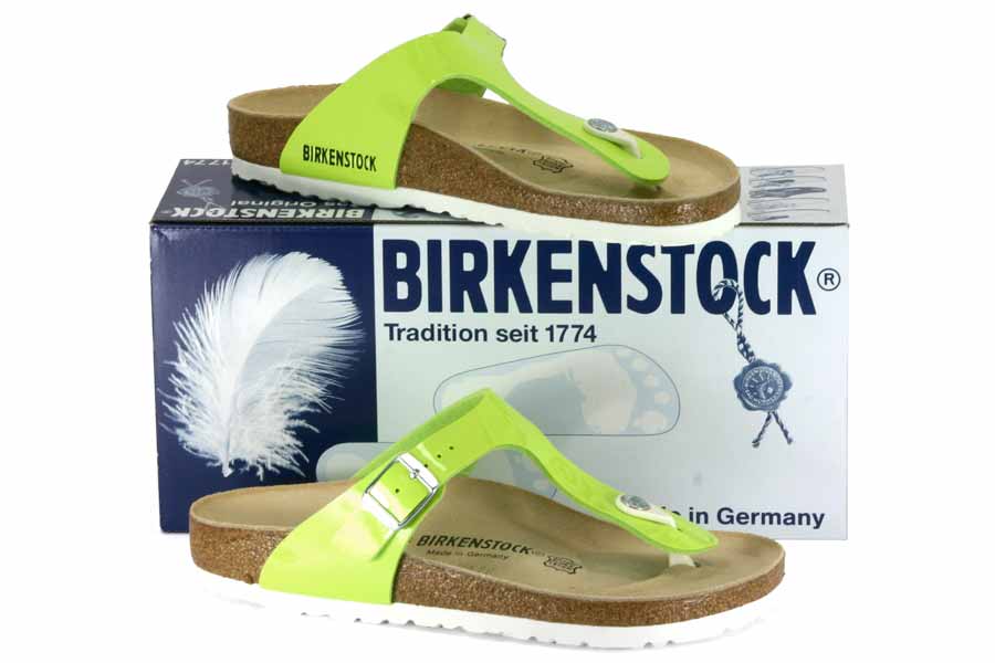 Birkenstock - Gizeh - Lime Birko Flor