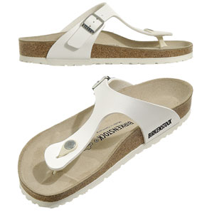 Birkenstock Gizeh Sandals, White, Size 3-3.5/36