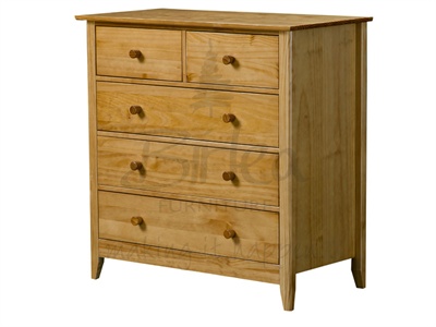 Cotswold 3+2 Drawer Chest Pine Small Single