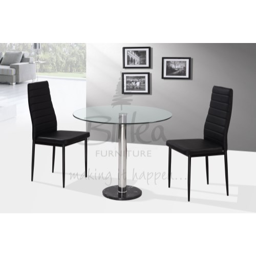 Birlea Furniture Romford Dining Set in Black