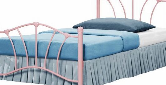 Birlea Sophia 3ft Single Metal Childrens Bed, Pink