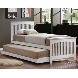 Toronto 3FT Single Wooden Guest Bed - White