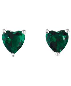 Birthstones Sterling Silver Created Emerald May Birthstone