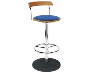 high stool with upholstered seat
