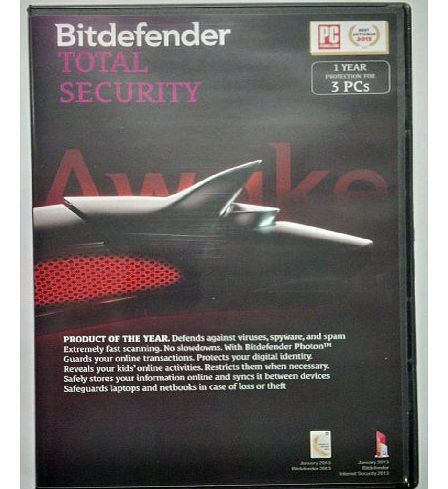 Bitdefender Total Security (2014): 3 User - 1 Year (PC)