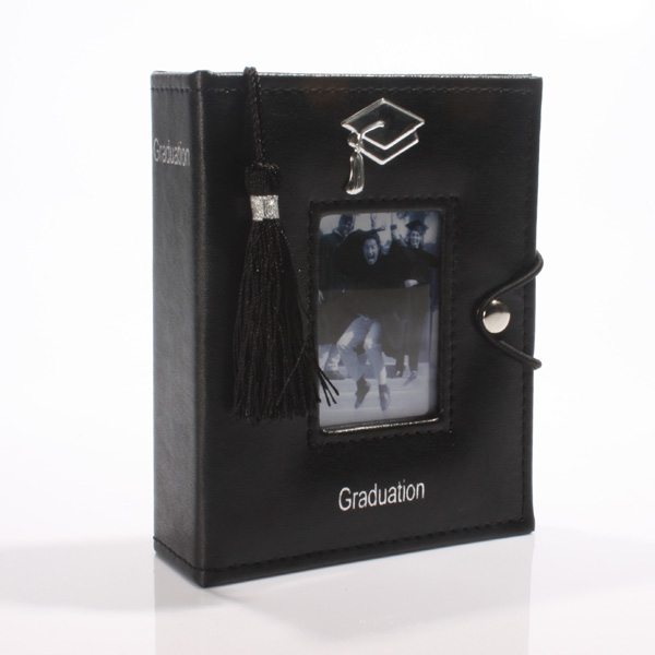 Black Graduation Album with Tassel