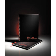 Black n Red A4 Wirebound Hardback Notebook   calculator