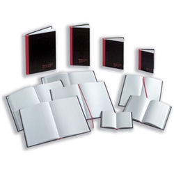 Black N Red Book Casebound 90gsm Quadrille 5mm