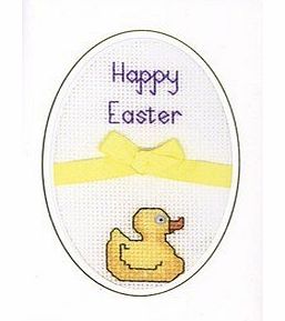 Easter Duck Card Cross Stitch Kit
