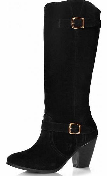 Suede High Leg Boots