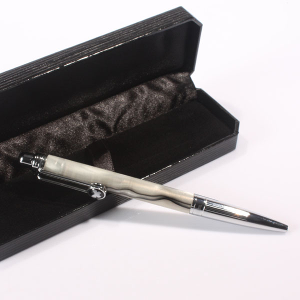 Black Swirl Pen With Personalised Gift Box