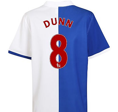 Blackburn Umbro 2010-11 Blackburn Rovers Home Shirt (Dunn 8)