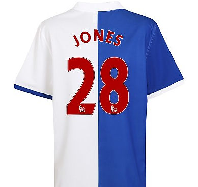 Blackburn Umbro 2010-11 Blackburn Rovers Home Shirt (Jones 28)