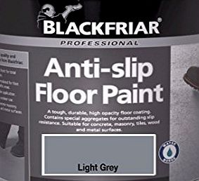 Blackfriar Anti-Slip Floor Paint for Indoor or Outdoor Use 5 Litres Light Grey