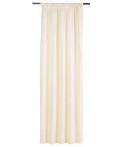 BLACKOUT Lined Cream Pencil Pleat Curtains - 66