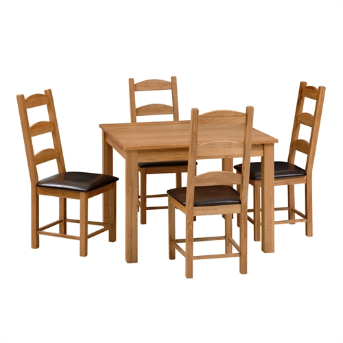 105cm Square Dining Set and 4