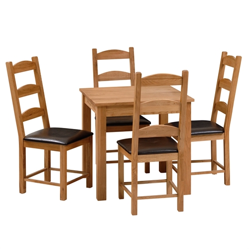 80cm Square Dining Set and 4