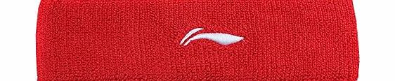 Blancho Li-Ning Sports Headband Durable Cotton Men Women Headband Sweat Absorb Red