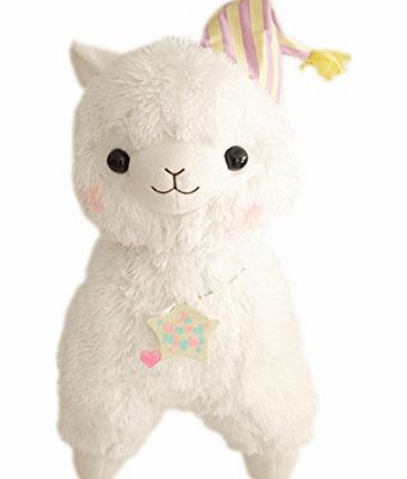 Blancho Plush Doll for Kids Llama Plush Toy Lamb Ideas Stuffed Alpaca (H) 18.9`` White
