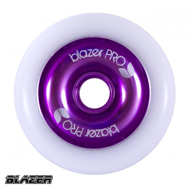 Blazer Aluminium Core Scooter Wheel - White/Purple