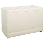 Blenheim Ottoman, Oyster Damask