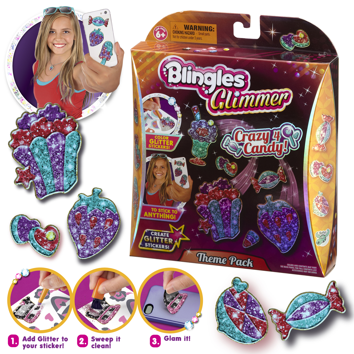 Blingles Glimmer Theme - Crazy 4 Candy
