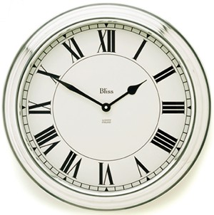 Bliss Roman Aluminium Clock