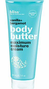 Bliss Vanilla And Bergamot Body Butter, 200ml