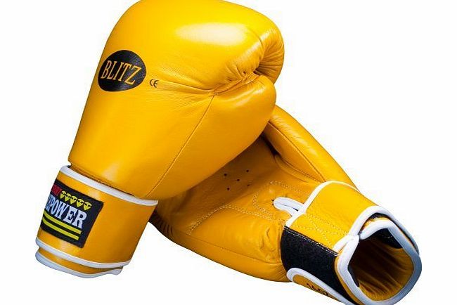 Blitz Sport Firepower Leather Boxing Gloves