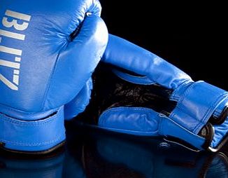 Blitz Sport Kids Blue Leather Boxing Gloves