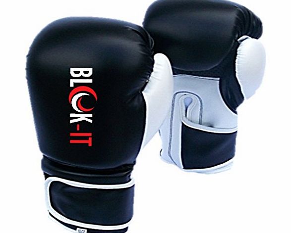 Blok-IT Boxing Gloves by Blok-IT - Professional Quality Boxing Gloves With The Easy On/Easy Off Velcro Strap (14oz)