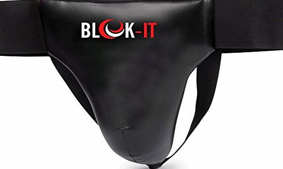 Blok-IT Groin Guard by Blok-IT - Protect the Irreplaceable with the Ultimate Groin Protector - Maximizes Protection Without Restricting Movement (Black, Large)