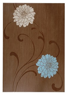 Bloom Brown and Blue Decor